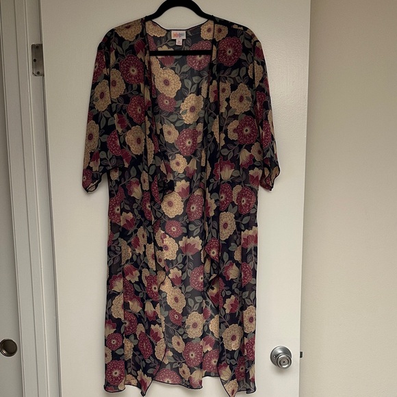 LuLaRoe Floral Open-Front Kimono - Picture 1 of 1